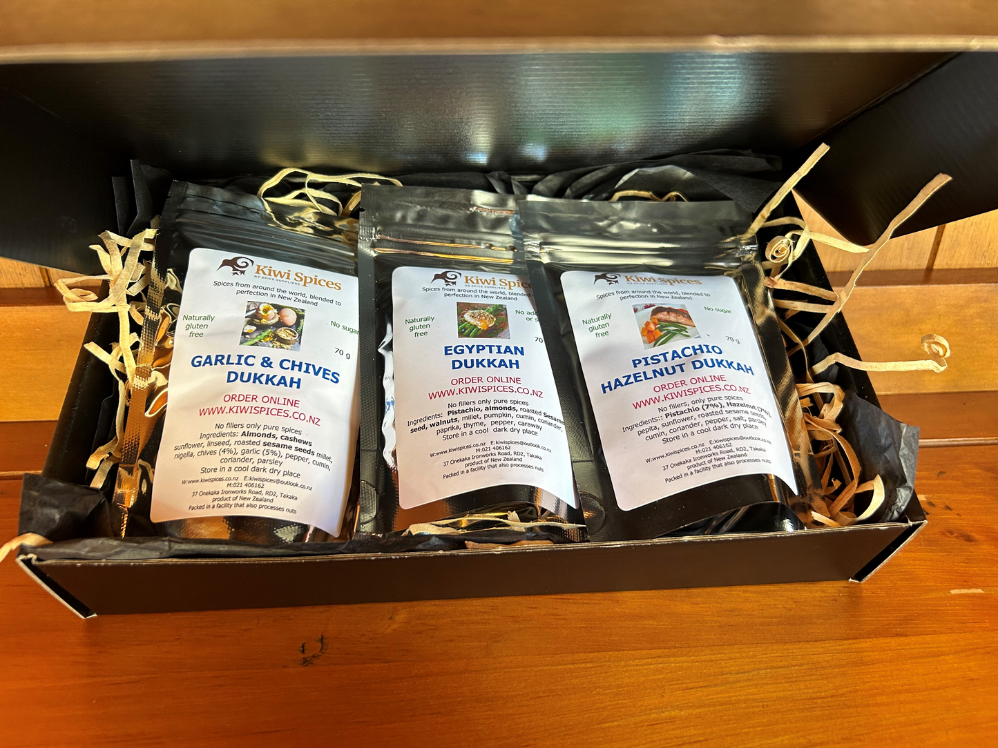 Dukkah spices gift box from Kiwi Spices