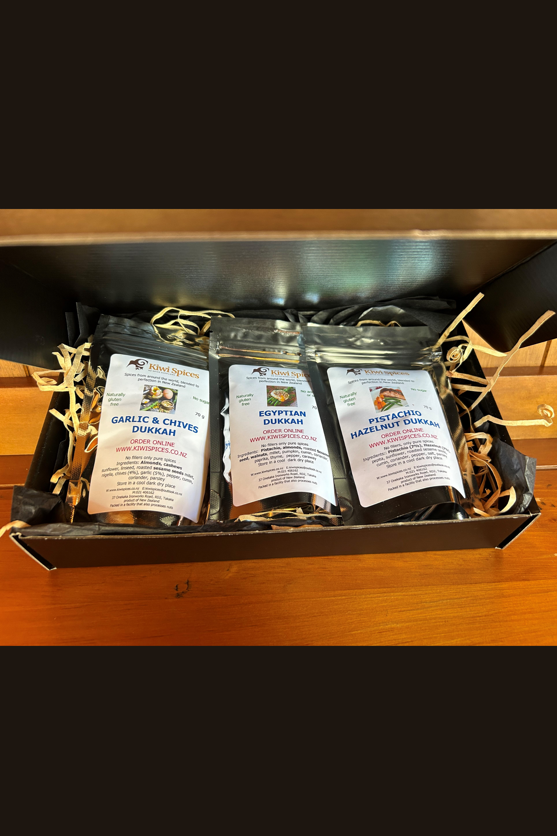 Dukkah spices gift box from Kiwi Spices